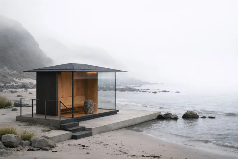 SAUNA. M1 on the shore